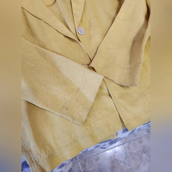 Vintage Christian Dior yellow blazer